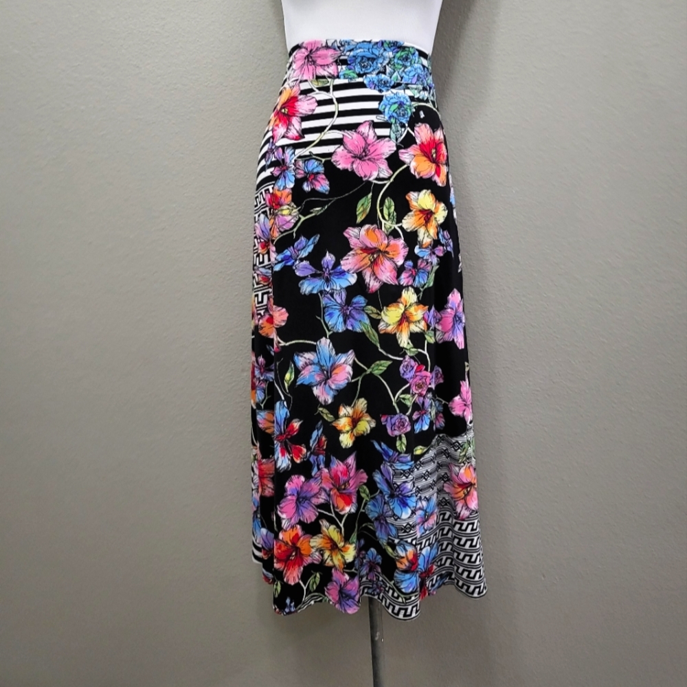 Boutiuque "ICE" Womens Blue Stretch Floral Strapless Tube Top Maxi Dress Size 22